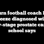 Auburn football coach Hugh Freeze diagnosed with early-stage prostate cancer, school says
