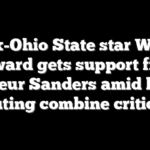 Ex-Ohio State star Will Howard gets support from Shedeur Sanders amid harsh scouting combine criticism