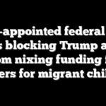Biden-appointed federal judge keeps blocking Trump admin from nixing funding for lawyers for migrant children