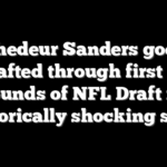 Shedeur Sanders goes undrafted through first three rounds of NFL Draft in historically shocking slide