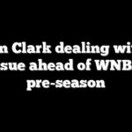 Caitlin Clark dealing with leg issue ahead of WNBA pre-season