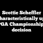 Scottie Scheffler uncharacteristically upset over PGA Championship rules decision