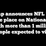 Trump announces NFL Draft to take place on National Mall with more than 1 million people expected to visit