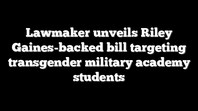 Lawmaker unveils Riley Gaines-backed bill targeting transgender military academy students