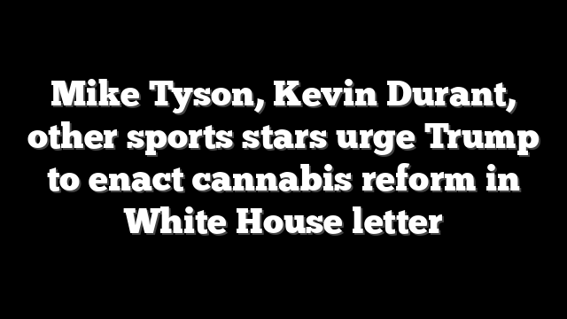 Mike Tyson, Kevin Durant, other sports stars urge Trump to enact cannabis reform in White House letter