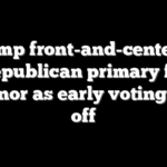 Trump front-and-center in Republican primary for governor as early voting kicks off