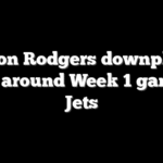 Aaron Rodgers downplays hype around Week 1 game vs Jets
