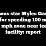 Browns star Myles Garrett cited for speeding 100 mph in 60 mph zone near team facility: report