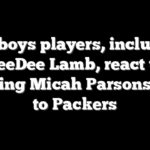 Cowboys players, including CeeDee Lamb, react to stunning Micah Parsons trade to Packers