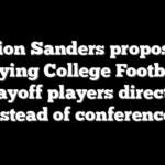 Deion Sanders proposes paying College Football Playoff players directly instead of conferences