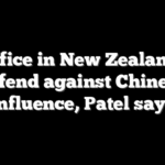 FBI office in New Zealand will defend against Chinese influence, Patel says