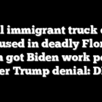 Illegal immigrant truck driver accused in deadly Florida crash got Biden work permit after Trump denial: DHS