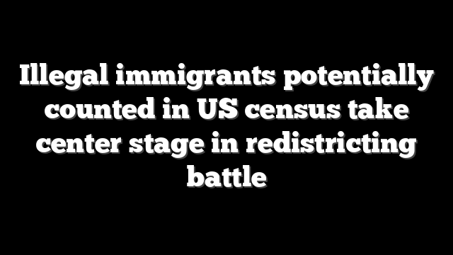 Illegal immigrants potentially counted in US census take center stage in redistricting battle