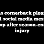 Lions cornerback pleas for brutal social media messages to stop after season-ending injury