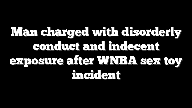 Man charged with disorderly conduct and indecent exposure after WNBA sex toy incident