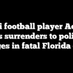 Miami football player Adarius Hayes surrenders to police on charges in fatal Florida crash