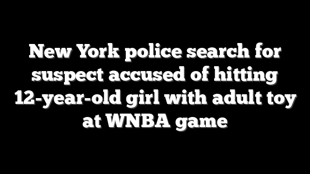 New York police search for suspect accused of hitting 12-year-old girl with adult toy at WNBA game
