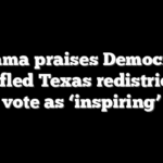 Obama praises Democrats who fled Texas redistricting vote as ‘inspiring’