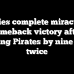 Rockies complete miraculous comeback victory after trailing Pirates by nine runs twice