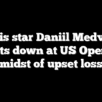 Tennis star Daniil Medvedev melts down at US Open in midst of upset loss