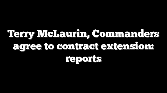 Terry McLaurin, Commanders agree to contract extension: reports