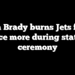 Tom Brady burns Jets fans once more during statue ceremony