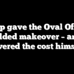 Trump gave the Oval Office a gilded makeover – and covered the cost himself