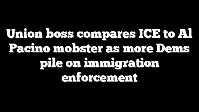 Union boss compares ICE to Al Pacino mobster as more Dems pile on immigration enforcement