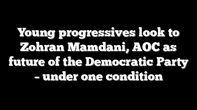Young progressives look to Zohran Mamdani, AOC as future of the Democratic Party – under one condition