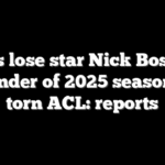 49ers lose star Nick Bosa for remainder of 2025 season with torn ACL: reports