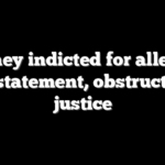 Comey indicted for alleged false statement, obstruction of justice