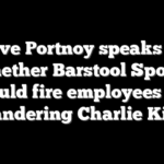 Dave Portnoy speaks on whether Barstool Sports would fire employees for slandering Charlie Kirk
