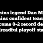 Dolphins legend Dan Marino remains confident team can overcome 0-2 record despite dreadful playoff stat