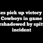 Eagles pick up victory over Cowboys in game overshadowed by spitting incident