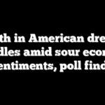 Faith in American dream dwindles amid sour economic sentiments, poll finds
