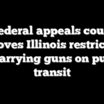 Federal appeals court approves Illinois restrictions on carrying guns on public transit