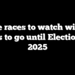 Five races to watch with 5 weeks to go until Election Day 2025