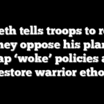 Hegseth tells troops to resign if they oppose his plan to scrap ‘woke’ policies and restore warrior ethos