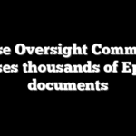 House Oversight Committee releases thousands of Epstein documents