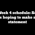 NFL Week 4 schedule: Several teams hoping to make major statement