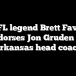 NFL legend Brett Favre endorses Jon Gruden for Arkansas head coach