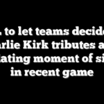 NFL to let teams decide on Charlie Kirk tributes after mandating moment of silence in recent game