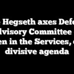 Pete Hegseth axes Defense Advisory Committee on Women in the Services, citing divisive agenda