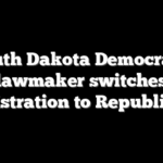 South Dakota Democratic lawmaker switches registration to Republican