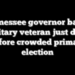Tennessee governor backs military veteran just days before crowded primary election