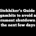 The Hitchhiker’s Guide to the gambits to avoid a government shutdown over the next few days