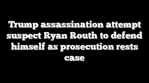 Trump assassination attempt suspect Ryan Routh to defend himself as prosecution rests case