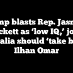Trump blasts Rep. Jasmine Crockett as ‘low IQ,’ jokes Somalia should ‘take back’ Ilhan Omar