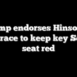 Trump endorses Hinson in 2026 race to keep key Senate seat red