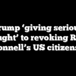 Trump ‘giving serious thought’ to revoking Rosie O’Donnell’s US citizenship